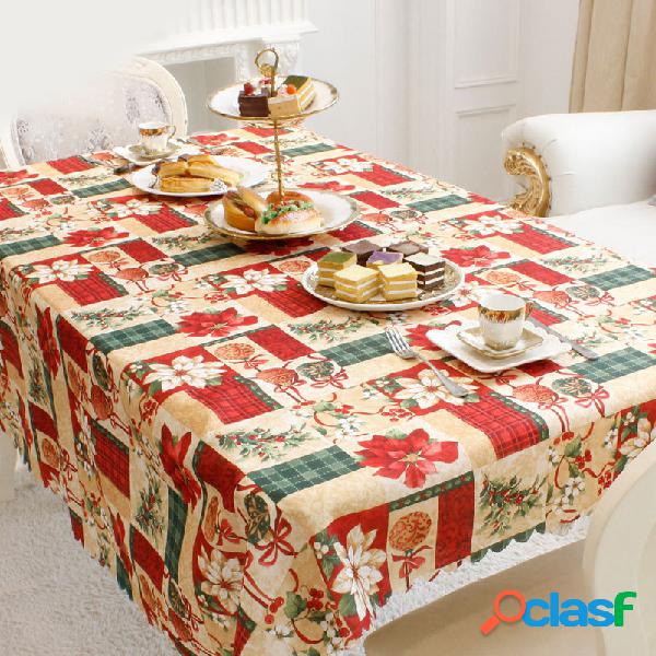 150x180cm Clássico Natal Santa Elk Toalha de mesa