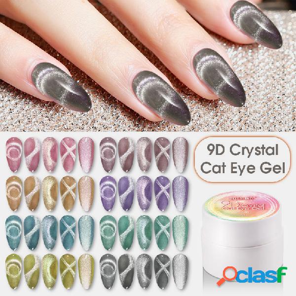 5ml 9D Crystal Cat Eye Gel Unhas Art Design Verniz Gel de