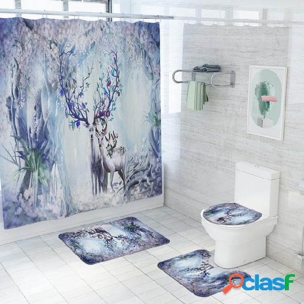Alces na Floresta de Fanstry Banheiro Produtos de banho com