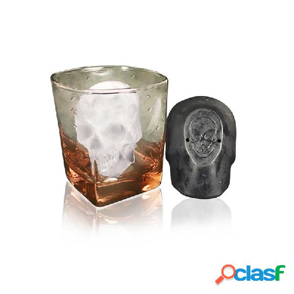 Big Caveira Molde de Gelo Silicone Único Buraco Caveira