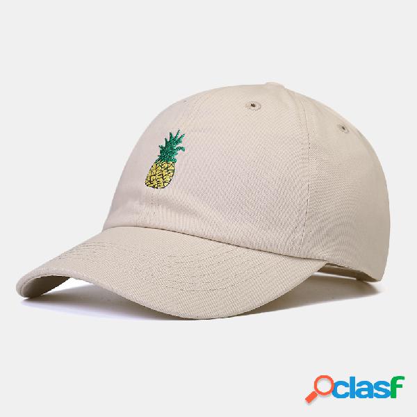 Boné de beisebol ajustável bordado Sun de fruta