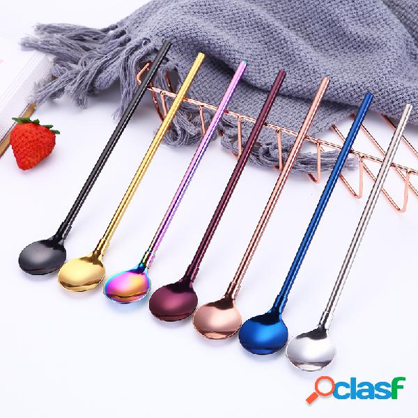 Colher de mistura de palha de aço inoxidável 304 Colher de
