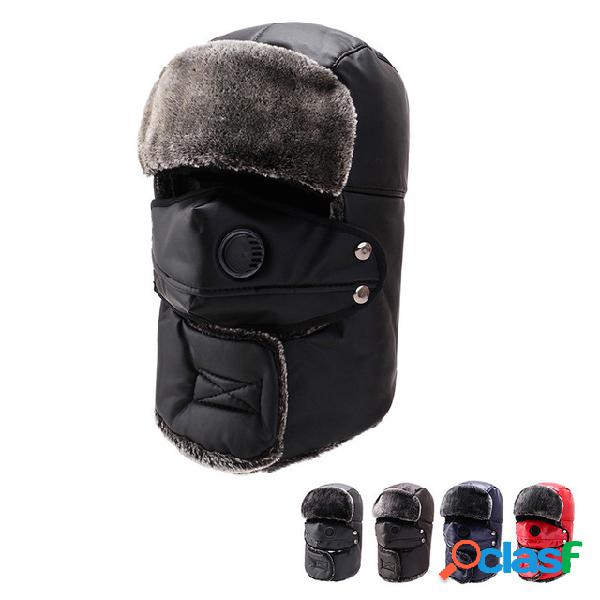 Earmuffs grossos e quentes para homem Caçador de ciclismo