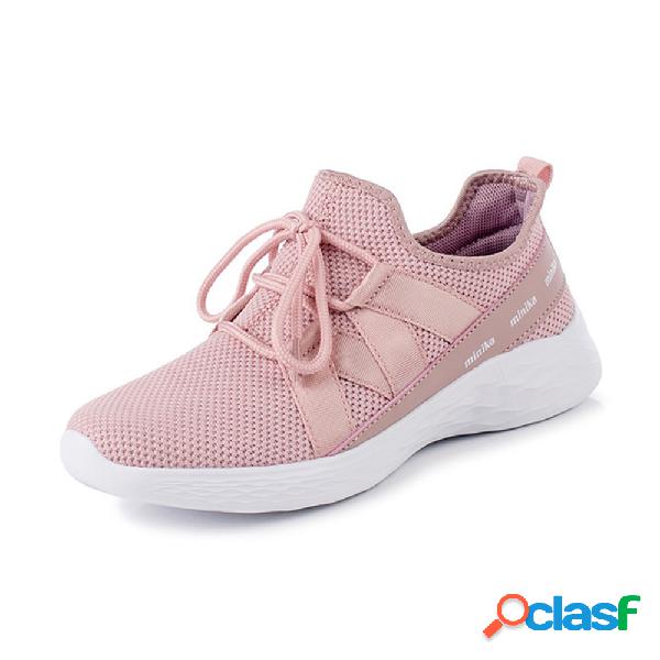 Esporte malha Outdoor Casual Walking Mulheres Plano Shoes