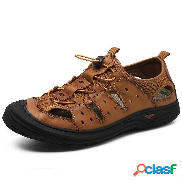 Homens Borracha Toe Ao Ar Livre Soft Sola Slip Resistente
