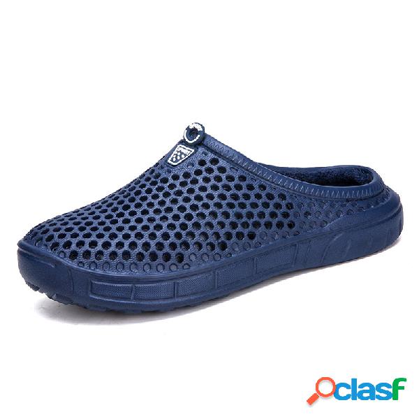 Homens Comfort Soft Deslizamento de forro de pelúcia quente