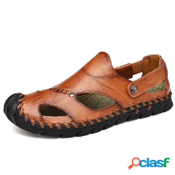 Homens Mão Costura Antiderrapante Anti-colisão Soft Sole