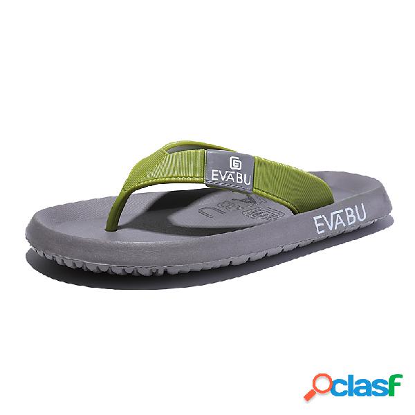 Homens peso leve Soft clipe Toe água Praia Casual Flip