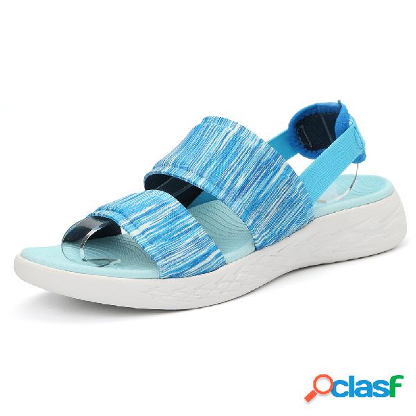 LOSTISY Elastic Banda Peep Toe Deslizamento de sola