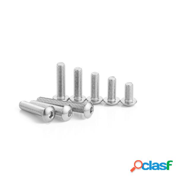 M5SH6 50 Pcs Aço Inoxidável Hex Soquete Botão Cabeça