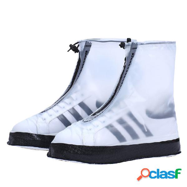 Men Waterproof Slip Resistant Front Zipper Ankle Rain Boots