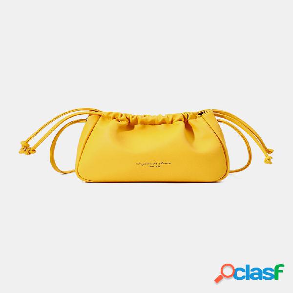 Mulheres Multi-bolso Solid Designer Prático bolsa de ombro