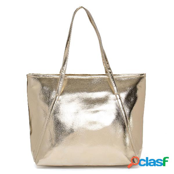 Mulheres de grande capacidade impermeável bolsa de ombro