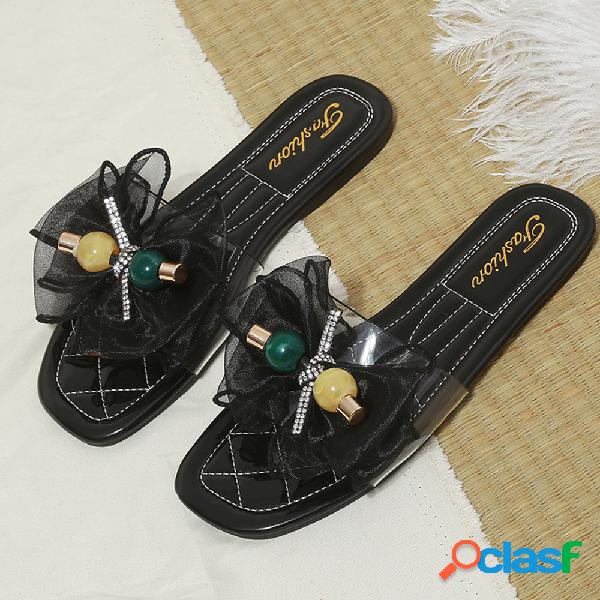 Mulheres elegantes rendas bowknot decoração antiderrapante