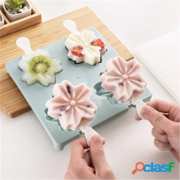 Pata De Morango Flor De Cerejeira Forma Ice Cream Moldes
