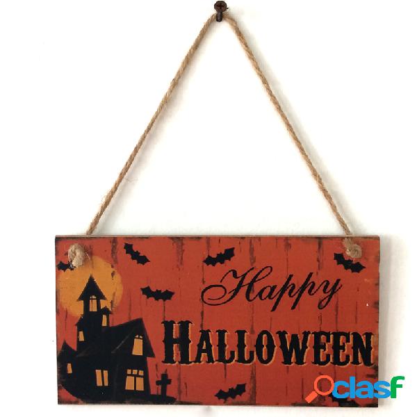 Porta de suspensão de madeira Porta Halloween Halloween