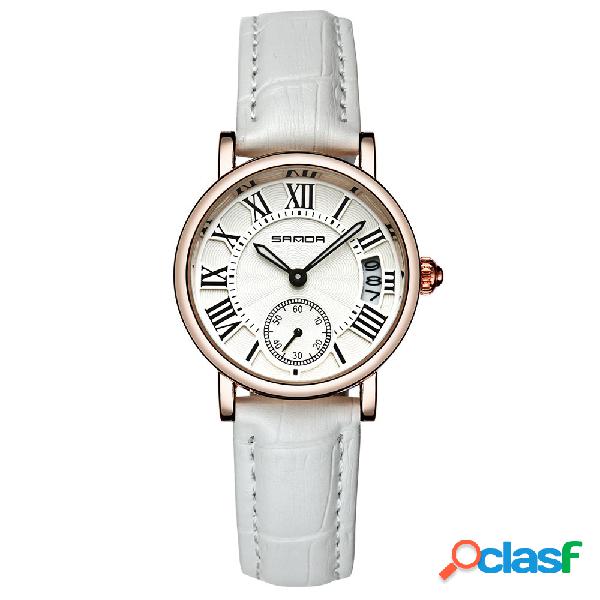 Relógios de quartzo na moda Rodada Dial numeral romano
