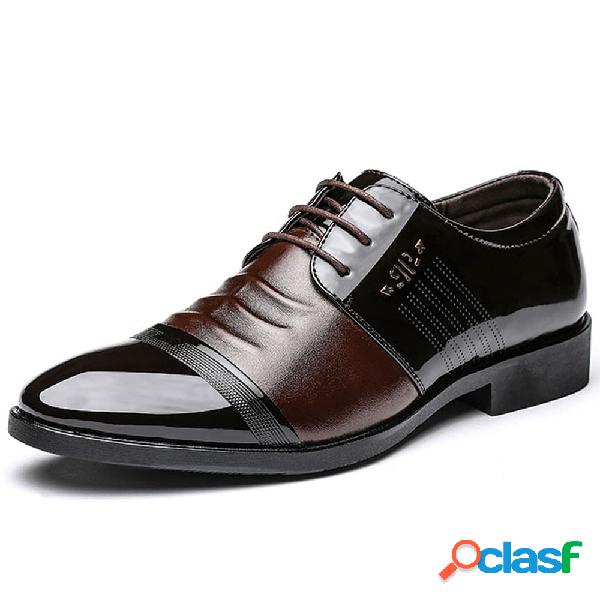 Sapatos formais de couro do dedo do pé do Non Non Slip Cap