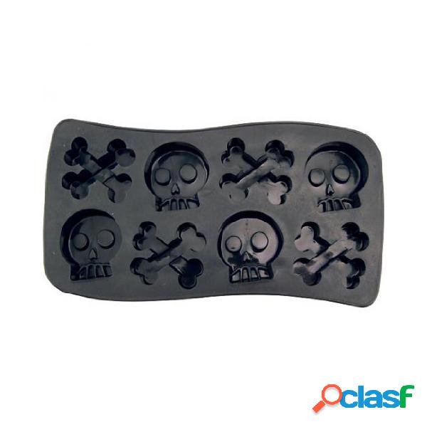 Skull & Bone Crossbones Ice Cube Chocolate Soap Bandeja