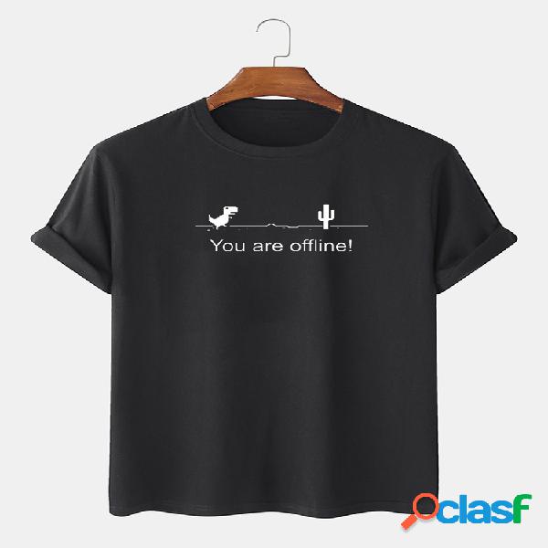 Slogan para homem e dinossauro dos desenhos animados