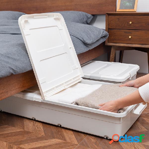 Tamanho grande Cama de Armazenamento Caixa Polia Quilt Roupa