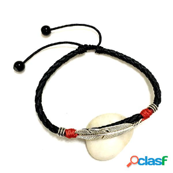 Tornozeleiras Unisex do vintage Pulseiras Sorte Vermelho
