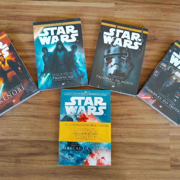 5 Livros Star Wars Novos - Frete grátis