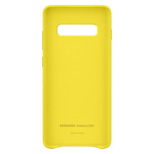 Capa Protetora Samsung Galaxy S10 Couro Amarelo