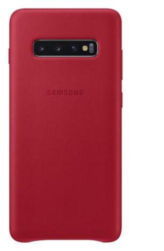 Capa Protetora Samsung Galaxy S10+ Couro Vermelho