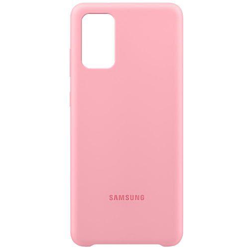 Capa Protetora Silicone Rosa Samsung Galaxy S20 Plus