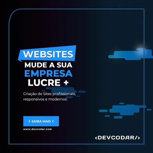 Criação De Websites E E-commerce, Modernos E Responsivos.