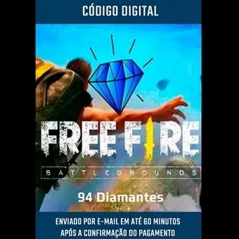 Free Fire 85 Diamantes +9 Bônus (total 94) Recarga P/ Conta