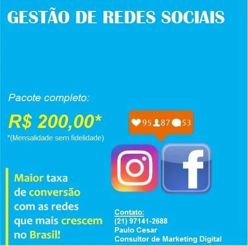 Gestão De Mídias Sociais (instagram E Facebook)