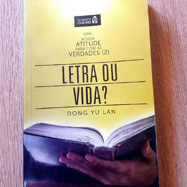 Livro Cristão Letra ou Vida