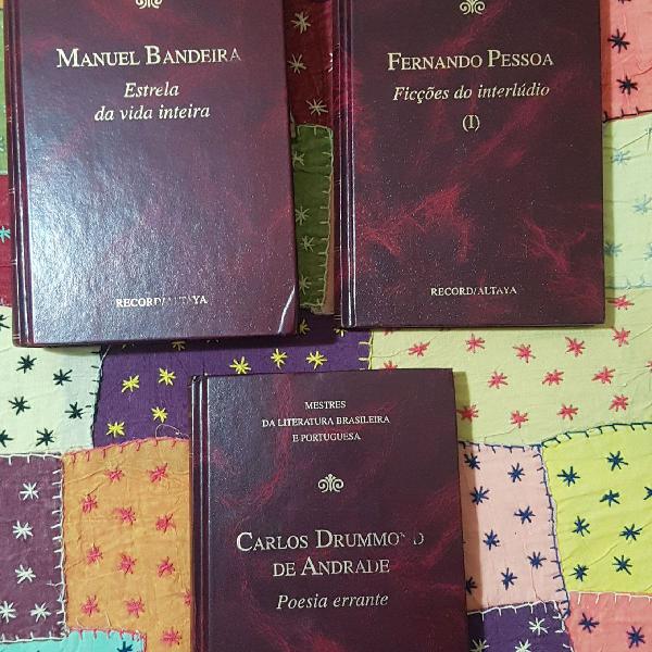 Livro Manuel Bandeira, Fernando Pessoa e Drummond