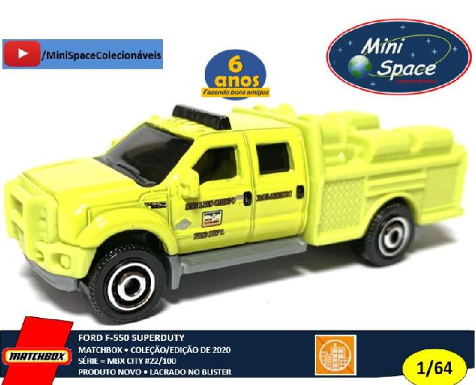 Matchbox Ford F-550 SuperDuty Bombeiro 164