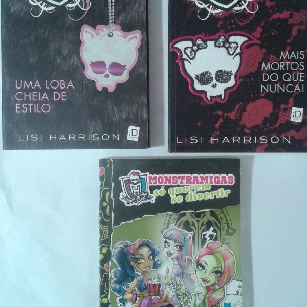 Monster High / Monstramigas - Lote com 3 volumes