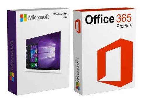 Pacote Microsoft Windows 10 Pro E Pacote Microsoft Office.