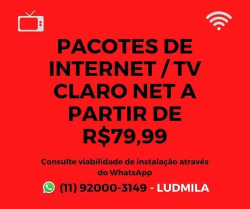 Pacotes Internet/tv Claro Net