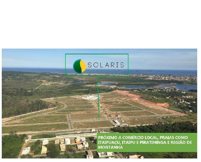 Terreno em Maricá Solaris com entrada de 8.500 em 2 vezes