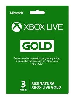 Xbox Live Gold 3 Meses 25 Digitos Envio Imediato X360/one