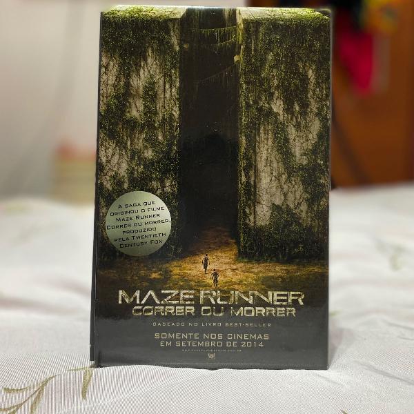 box maze runner + pôster do livro (5 volumes)