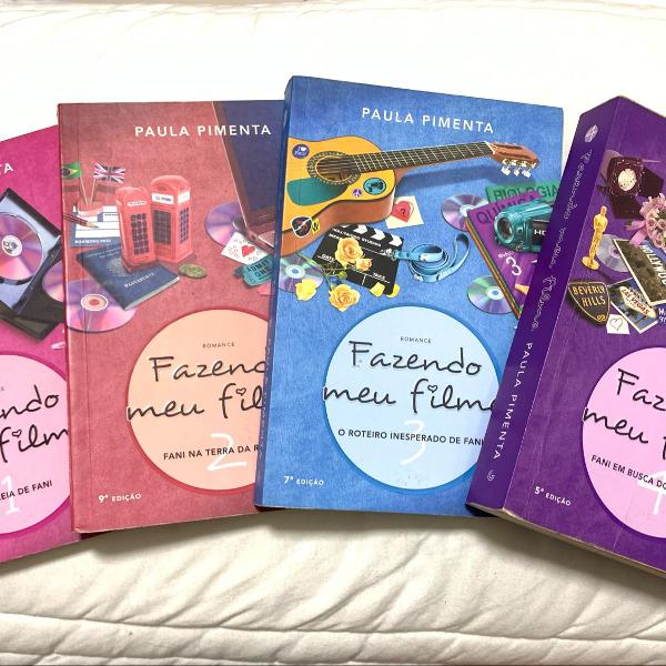 coleção de livros fazendo meu filme