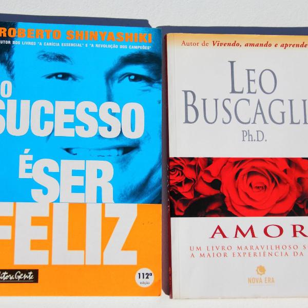 dois livros sobre amor e felicidade.