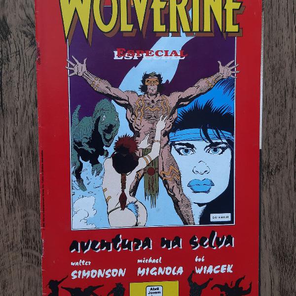 hq Marvel Wolverine Especial Aventura na selva ano 1992