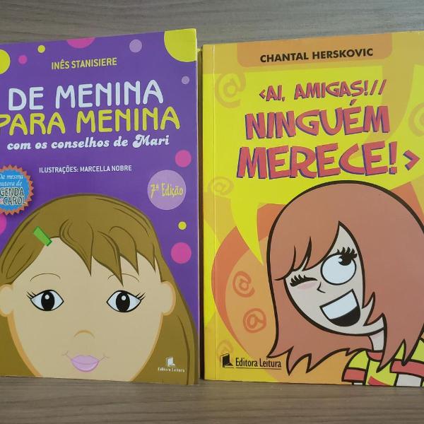 kit 2 livros - "de menina para menina" e "ai, amigas!