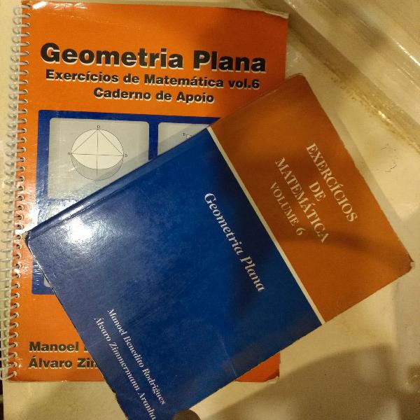 kit com livros de geometria plana