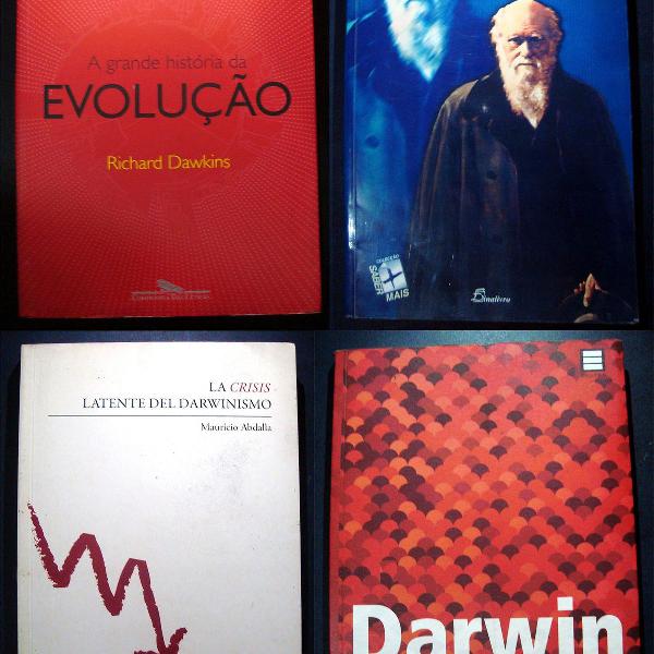 kit evolução e darwinismo: quatro livros