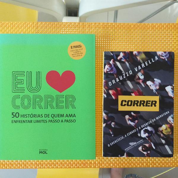 kit livros sobre corrida