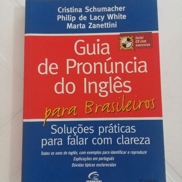 livro GUIA DE PRONUNCIA DO INGLÊS PARA BRASILEIROS